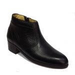 نیم بوت تمام چرم دست دوز مردانه تخم مرغی