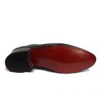 نیم بوت تمام چرم دست دوز مردانه تخم مرغی