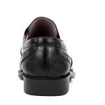 کفش مردانه چرم بزرگ پا بی بند سرپنجه دار