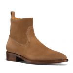 نیم بوت مردانه وسترنی چرم بغل زیپ 2