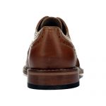 کفش مردانه چرم دست دوز هشترک بندی دو رنگ