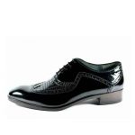 کفش مردانه چرم دست دوز هشترک ورنی زیر سوار