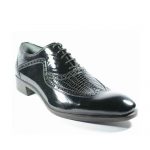 کفش مردانه چرم دست دوز هشترک ورنی زیر سوار