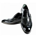 کفش مردانه چرم دست دوز هشترک ورنی زیر سوار