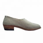 گیوه ابریشمی مردانه چرم دست دوز تخم مرغی