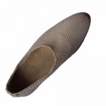 گیوه ابریشمی مردانه چرم دست دوز تخم مرغی