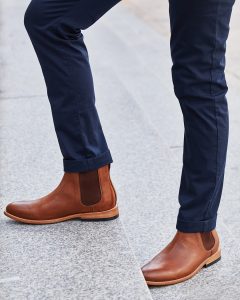 نیم بوت مردانه تمام چرم دست دوز چلسیا