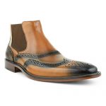 نیم بوت مردانه تمام چرم دست دوز دوینا سه نکه