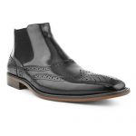 نیم بوت مردانه تمام چرم دست دوز دوینا سه نکه