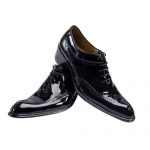 کفش مردانه تمام چرم دست دوز ورنی مدل مارسی