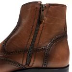 نیم بوت تمام چرم دست دوز هشترک سه تکه