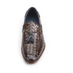 کفش مردانه تمام چرم دست دوز زنگوله ای حصیری 2