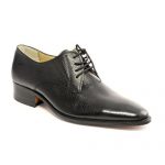 کفش مردانه چرم دست دوز بنددار مدل جورجیا