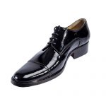 کفش مردانه تمام چرم دست دوز ورنی مدل سویسی بندی