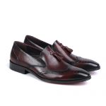 کفش مردانه چرم دست دوز هشترک زنگوله ای