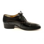 کفش مردانه تمام چرم دست دوز مدل زه دار بندی