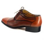 کفش مردانه تمام چرم دست دوز مدل زه دار زیر سوار