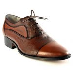 کفش مردانه تمام چرم دست دوز مدل زه دار زیر سوار