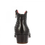 نیم بوت زنانه چرم بزرگ پا حصیری