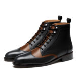 نیم بوت مردانه چرم طبیعی کد 141204