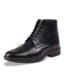 نیم بوت مردانه چرم طبیعی کد 141201