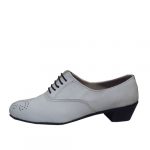 کفش مردانه تخم مرغی وسط بندی سفید