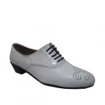 کفش مردانه تخم مرغی وسط بندی سفید