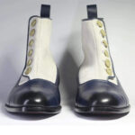 نیم بوت چرم دست دوز مردانه مدل 020314