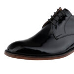 کفش مردانه چرم دست دوز ورنی مدل جاکوبین