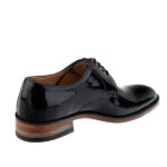 کفش مردانه چرم دست دوز ورنی مدل جاکوبین