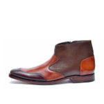 نیم بوت مردانه تمام چرم دست دوز کد 145
