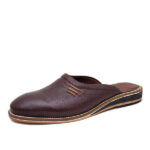 دمپایی نعلین چرم دست دوز آخوندی مدل 140313