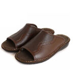صندل طبی چرم مردانه دست دوز مدل 40321