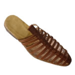 دمپایی نعلین رشته ای تمام چرم دست دوز