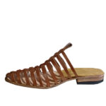 دمپایی نعلین رشته ای تمام چرم دست دوز