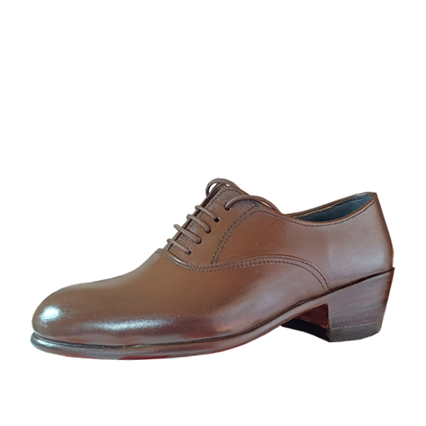 کفش مردانه تمام چرم دست دوز تخم مرغی وسط بندی