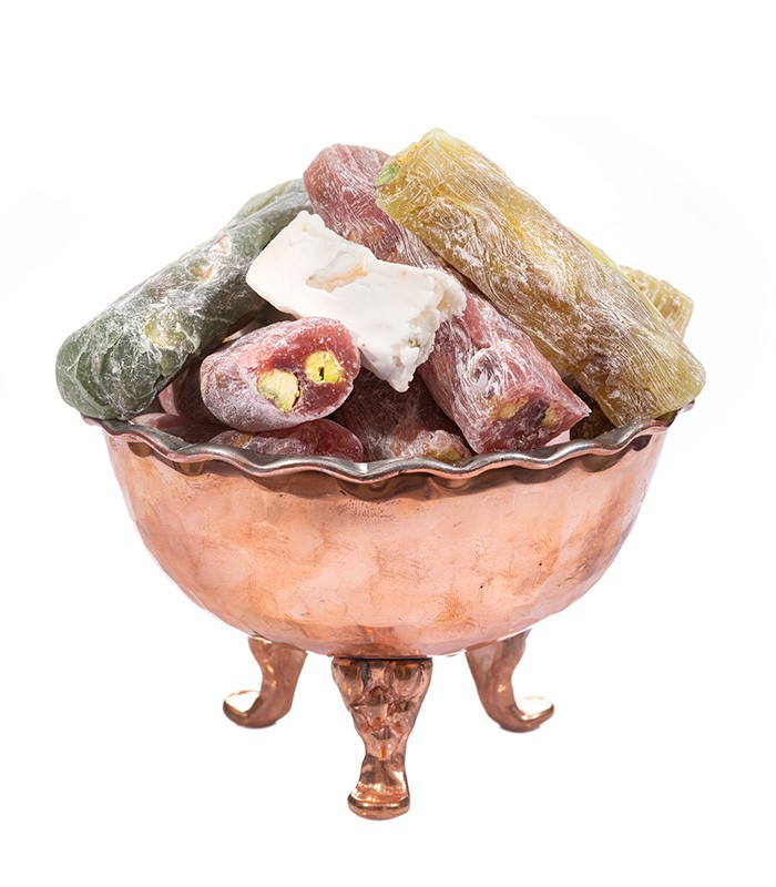 لوکوم فتیله ای مغز دار میوه ای تبریز