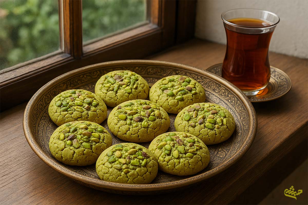 pistachio-qurabiya قرابیه پسته ای مخصوص تبریز